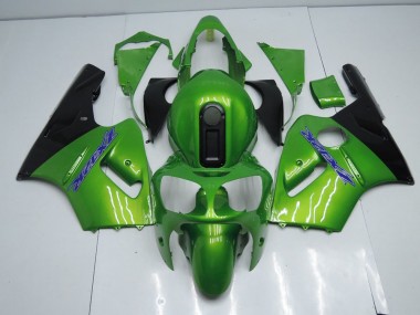Grün und Schwarz Kawasaki ZX12R 2000-2001 Verkleidungen