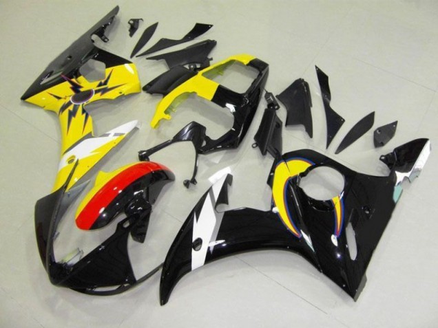 Mond Schwarz Gelb Yamaha R6 2003-2005 Verkleidungen Mond Schwarz Gelb Yamaha R6 2003-2005 Verkleidungen
