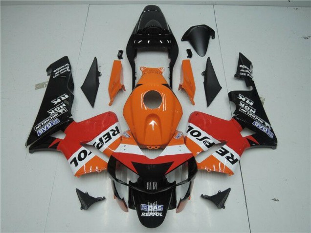 Orange Rot Schwarz Repsol Honda CBR 600 RR 2003-2004 Verkleidungen Orange Rot Schwarz Repsol Honda CBR 600 RR 2003-2004 Verkleidungen