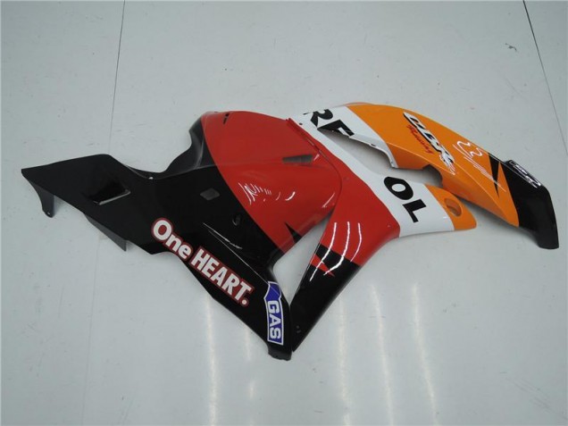 Orange Rot Schwarz Repsol Honda CBR 600 RR 2009-2012 Verkleidungen