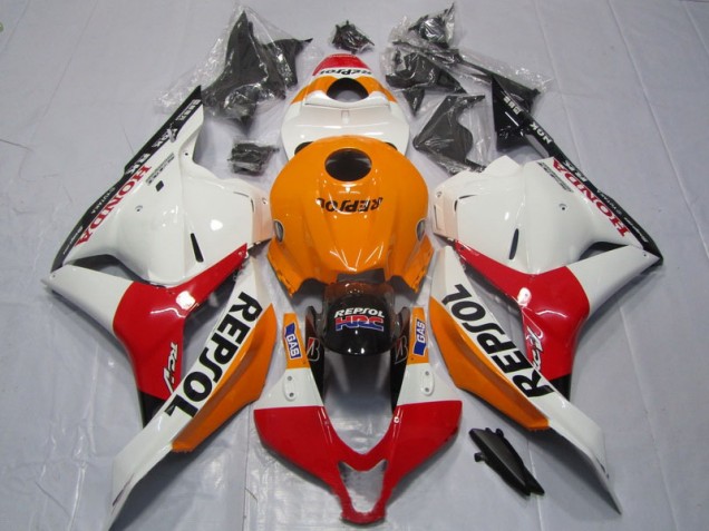 Orange Rot Weiß Repsol Honda CBR 600 RR 2009-2012 Verkleidungen Orange Rot Weiß Repsol Honda CBR 600 RR 2009-2012 Verkleidungen