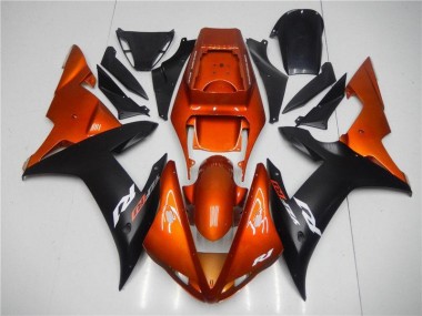 Orange Schwarz Yamaha R1 2002-2003 Verkleidungen