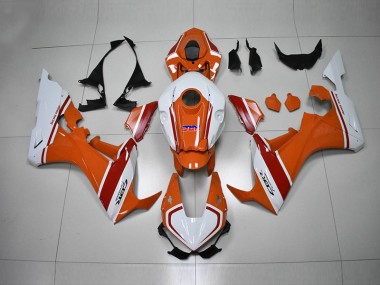 Orange Weiß HRC Honda CBR 1000 RR 2017-2023 Verkleidungen