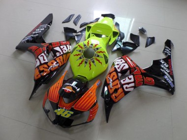 Rossi Fluro Grün Honda CBR 1000 RR 2006-2007 Verkleidungen