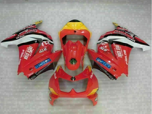 Rot Gelb Kawasaki EX250 2008-2012 Verkleidungen