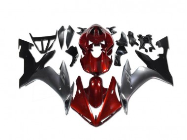 Rot Grau Schwarz Yamaha R1 2002-2003 Verkleidungen