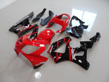 Rot Schwarz Honda CBR 900 RR 929 2000-2001 Verkleidungen