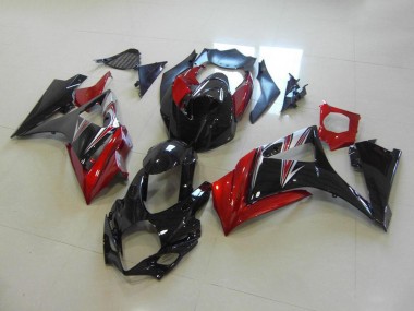 Rot Schwarz Kein Aufkleber Suzuki GSXR 1000 K7 2007-2008 Verkleidungen