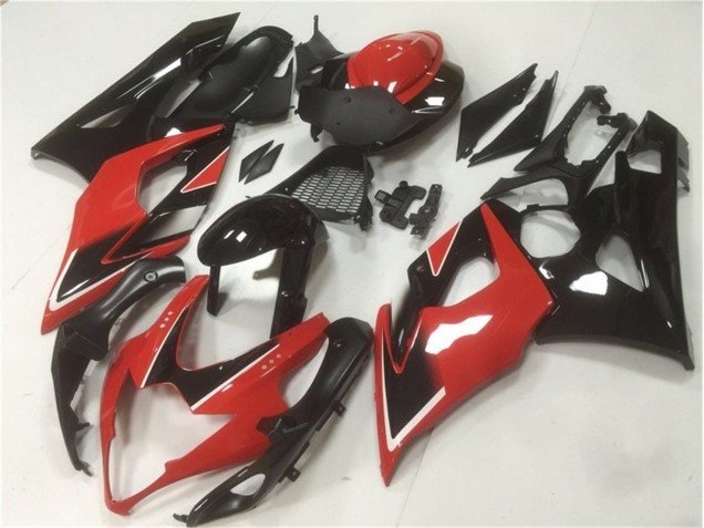 Rot Schwarz Suzuki GSXR 1000 K5 2005-2006 Vollverkleidung