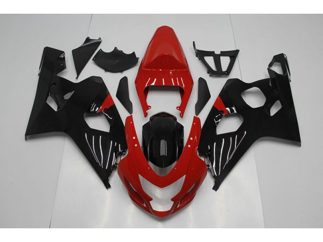 Rot Schwarz Suzuki GSXR 750 K4 2004-2005 Verkleidung Rot Schwarz Suzuki GSXR 750 K4 2004-2005 Verkleidung