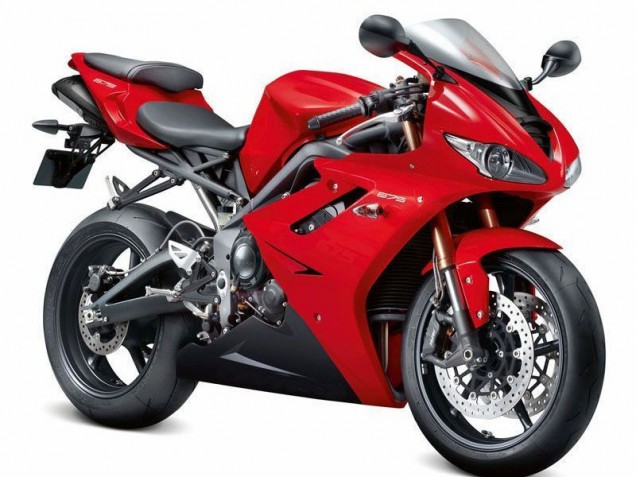 Rot Schwarz Triumph Daytona 675 Triple 2009-2012 Verkleidungen Rot Schwarz Triumph Daytona 675 Triple 2009-2012 Verkleidungen