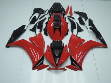 Rot Schwarz ohne Aufkleber Honda CBR 1000 RR 2012-2016 Verkleidungen