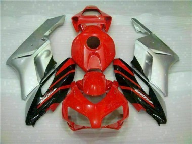 Rot Silber Honda CBR 1000 RR 2004-2005 Verkleidungen