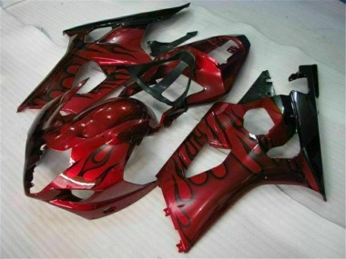Rot Suzuki GSXR 1000 K3 2003-2004 Verkleidungen