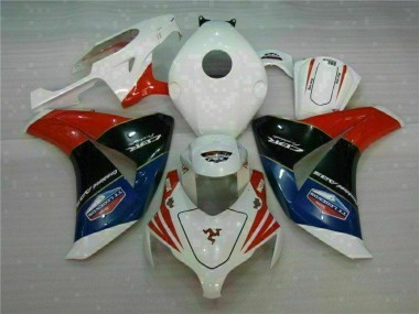 Rot Weiß Honda CBR 1000 RR 2008-2011 Verkleidungen & Plastik