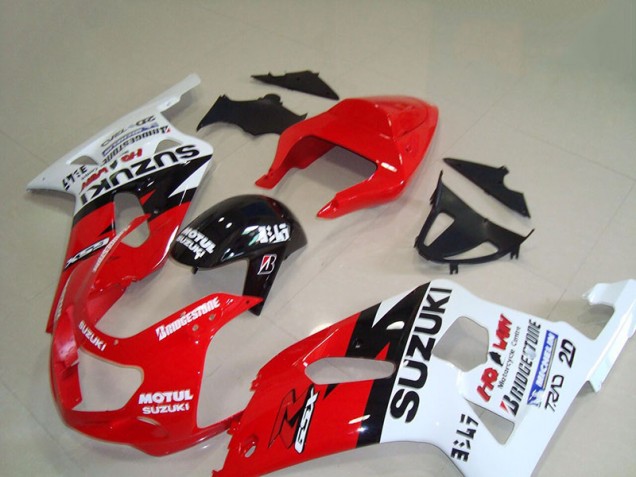 Rot Weiß Motul Suzuki GSXR 750 K1 K2 K3 2001-2003 Verkleidungen Rot Weiß Motul Suzuki GSXR 750 K1 K2 K3 2001-2003 Verkleidungen