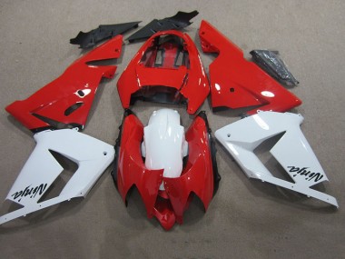 Rot Weiß Ninja Kawasaki ZX10R 2003-2005 Verkleidungen