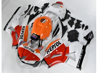 Rot Weiß Orange Repsol Honda CBR 600 RR 2013-2021 Verkleidungen