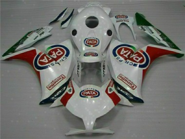 Rot Weiß PATA Honda CBR 1000 RR 2012-2016 Verkleidung