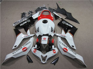 Rot Weiß Schwarz Konica Minolta MAPEI Honda CBR 600 RR 2007-2008 Verkleidungen