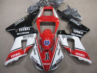 Rot Weiß Schwarz Yamaha R1 2009-2011 Verkleidung