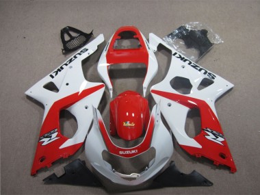 Rot Weiß Suzuki GSXR 1000 K3 2003-2004 Verkleidungen