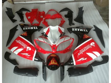 Rot Weiß Und Schwarz Grafik Yamaha R1 2012-2014 Verkleidungen
