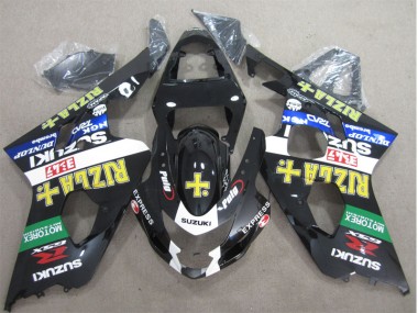 Schwarz Gelb Rizla Suzuki GSXR 600 K4 2004-2005 Verkleidungen
