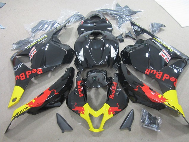 Schwarz Gelb Rot Bull Honda CBR 600 RR 2009-2012 Verkleidungen Schwarz Gelb Rot Bull Honda CBR 600 RR 2009-2012 Verkleidungen