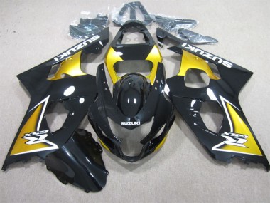 Schwarz Gelb Suzuki GSXR 600 K4 2004-2005 Verkleidungen