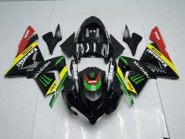 Schwarz Gelbes Monster Kawasaki ZX10R 2003-2005 Verkleidungen