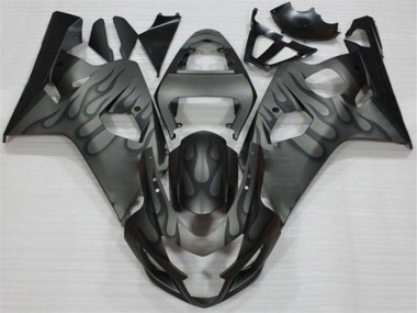 Schwarz Grau Suzuki GSXR 600 / 750 K4 2004-2005 Verkleidungen