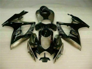 Schwarz Grau Suzuki GSXR 600 / 750 K6 2006-2007 Verkleidung