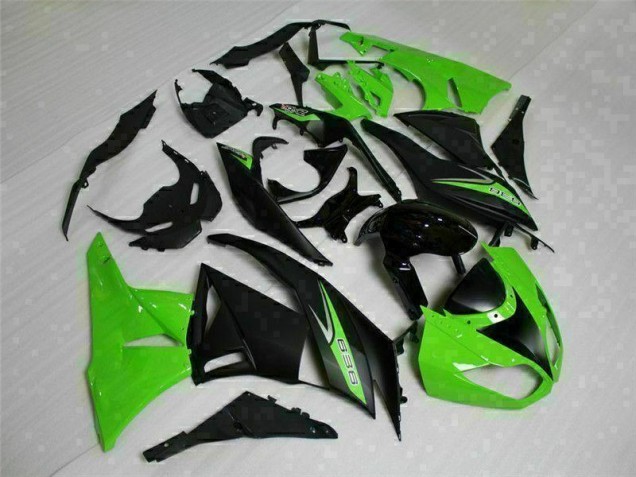 Schwarz Grün 636 Kawasaki ZX6R 2009-2012 Verkleidungen Schwarz Grün 636 Kawasaki ZX6R 2009-2012 Verkleidungen