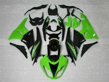 Schwarz Grün 636 Kawasaki ZX6R 2009-2012 Verkleidungen