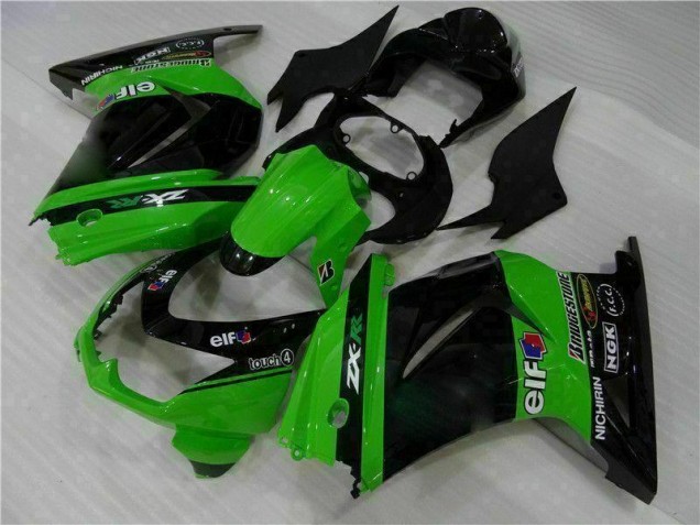 Schwarz Grün Kawasaki EX250 2008-2012 Vollverkleidung Schwarz Grün Kawasaki EX250 2008-2012 Vollverkleidung