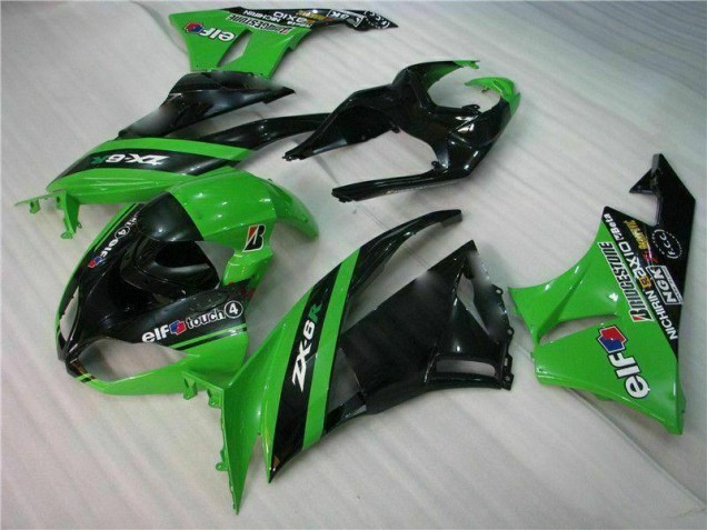 Schwarz Grün Kawasaki ZX6R 2009-2012 Verkleidungen Komplett Sets Schwarz Grün Kawasaki ZX6R 2009-2012 Verkleidungen Komplett Sets