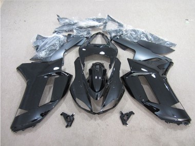 Schwarz Kawasaki ZX6R 2007-2008 Vollverkleidung