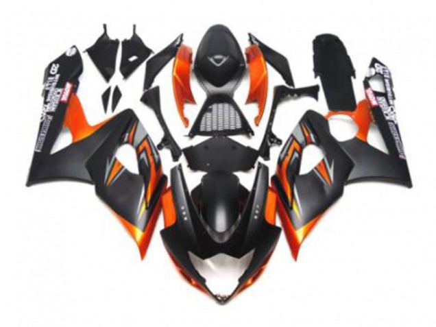 Schwarz Orange Suzuki GSXR 1000 K5 2005-2006 Verkleidungen Schwarz Orange Suzuki GSXR 1000 K5 2005-2006 Verkleidungen