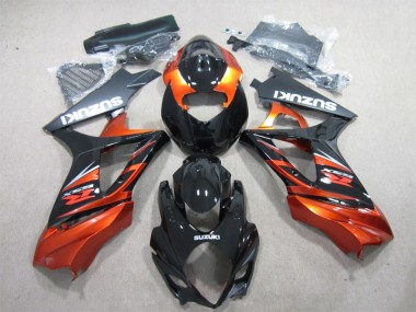 Schwarz Orange Suzuki GSXR 1000 K7 2007-2008 Verkleidung