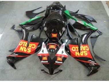 Schwarz Rot Gelb San Carlo Honda CBR 1000 RR 2012-2016 Verkleidungen