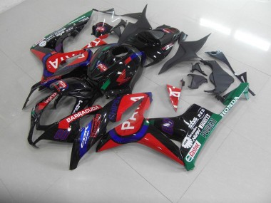 Schwarz Rot Pata Honda CBR 600 RR 2007-2008 Verkleidungen