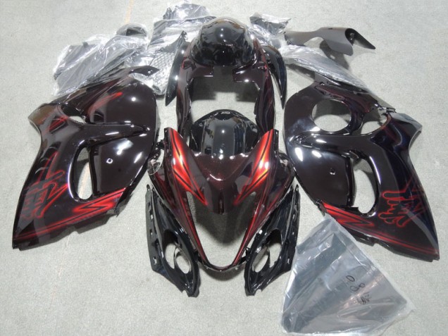 Schwarz Rot Suzuki GSXR 1300 Hayabusa 2008-2019 Verkleidung & Plastik Schwarz Rot Suzuki GSXR 1300 Hayabusa 2008-2019 Verkleidung & Plastik