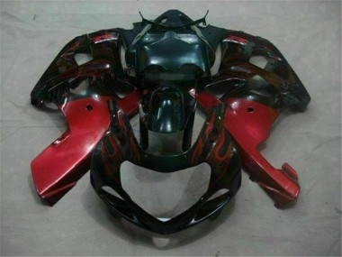Schwarz Rot Suzuki GSXR 600 / 750 K1 K2 K3 2001-2003 Verkleidungen