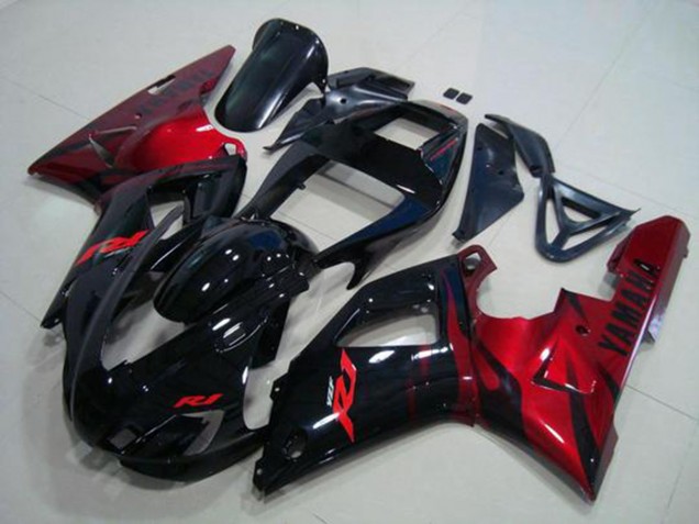 Schwarz Rot Yamaha R1 1998-1999 Verkleidungen Schwarz Rot Yamaha R1 1998-1999 Verkleidungen