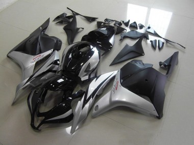 Schwarz Silber Honda CBR 600 RR 2009-2012 Verkleidungen