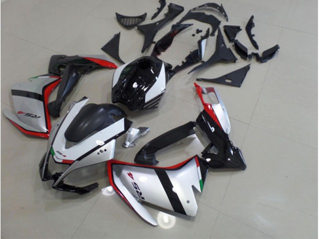 Schwarz Silber Rot Aprilia RS4 50 125 2011-2018 Verkleidungen Schwarz Silber Rot Aprilia RS4 50 125 2011-2018 Verkleidungen
