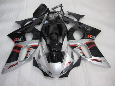 Schwarz Silber Yamaha R6 1998-2002 Verkleidung