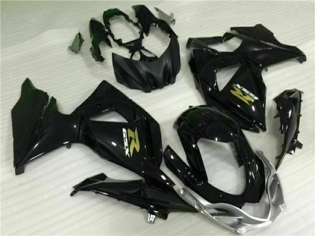 Schwarz Suzuki GSXR 1000 K9 2009-2016 Vollverkleidung