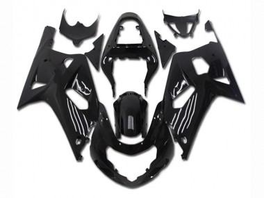 Schwarz Suzuki GSXR 600 / 750 K1 K2 K3 2001-2003 VollVerkleidungen & Plastik